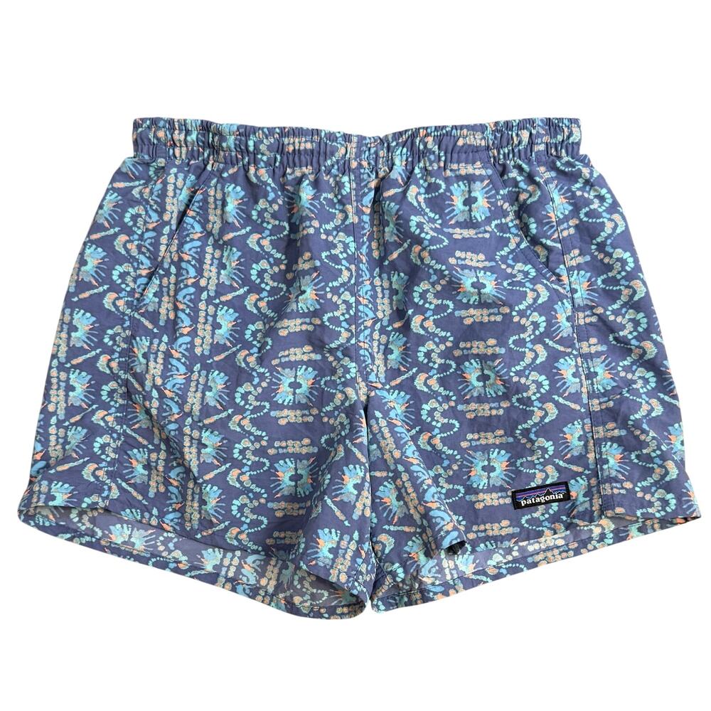 Patagonia Baggies Shorts Sunshine Dye Current Blue 100% Nylon Hike Women's XS